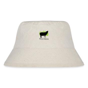 "Wolf im Schafspelz: Täuschend charmant" - Stanley/Stella recycelter Bucket Hat - Naturweiß - Vorne