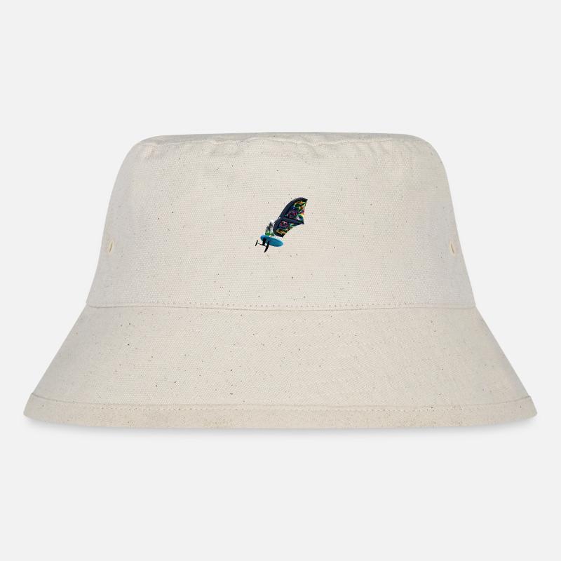 Wing Foil Surf - Stanley/Stella recycelter Bucket Hat - Naturweiß