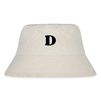 Buchstabe d - Stanley/Stella recycelter Bucket Hat - Naturweiß - Vorne