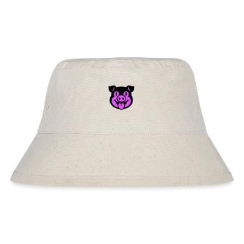 Piglet Pig Head - Stanley/Stella Recycled Bucket Hat - natural - Front
