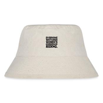 Humor Sport Damen Reiten - Stanley/Stella recycelter Bucket Hat - Naturweiß - Vorne