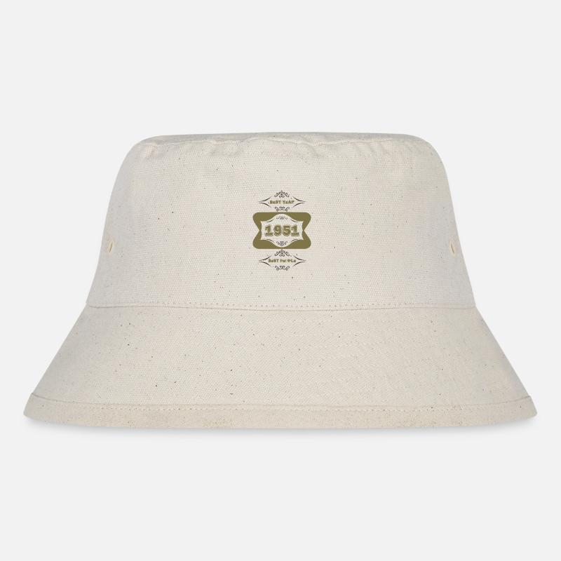 1951 - Stanley/Stella recycelter Bucket Hat - Naturweiß