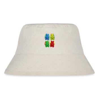 Gummibärchen - Fruchtig - Süssigkeit - Süss - Stanley/Stella recycelter Bucket Hat - Naturweiß - Vorne