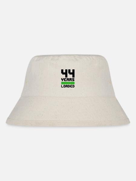 44 Years Loaded 44. Geburtstag - Stanley/Stella recycelter Bucket Hat - Naturweiß