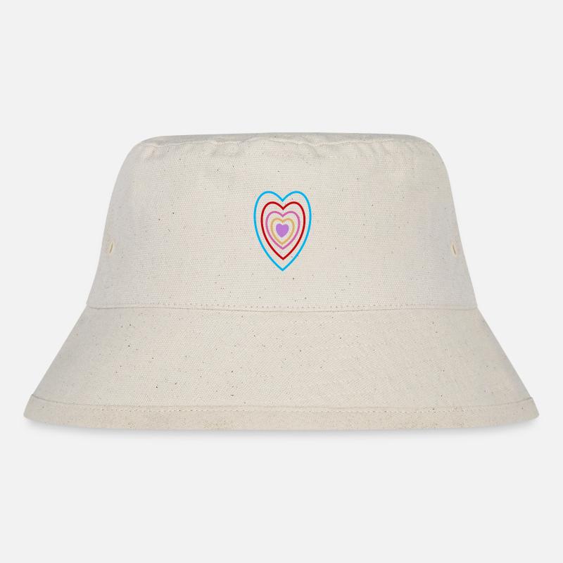 hearts image16 - Stanley/Stella Recycled Bucket Hat - natural
