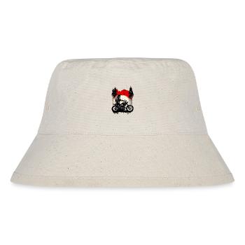 motorrad sonnenuntergang - Stanley/Stella recycelter Bucket Hat - Naturweiß - Vorne