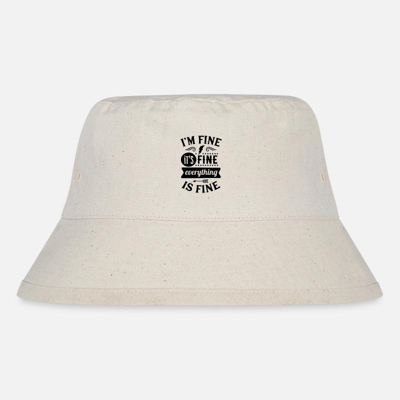 "I'm fine, it's fine, everything is fine" - Bob recyclé Stanley/Stella - blanc naturel