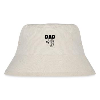 Dad of Four 4 Dad - Stanley/Stella recycelter Bucket Hat - Naturweiß - Vorne