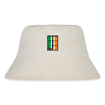 Irland Flagge Vintage Irische Fahne Dublin - Stanley/Stella recycelter Bucket Hat - Naturweiß - Vorne
