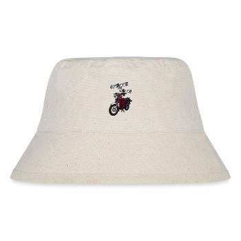 S51 (weinrot) // Illustration - Stanley/Stella recycelter Bucket Hat - Naturweiß - Vorne