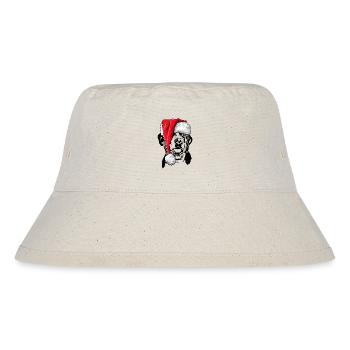 Santa Großer Schweizer Sennenhund Weihnachten - Stanley/Stella recycelter Bucket Hat - Naturweiß - Vorne