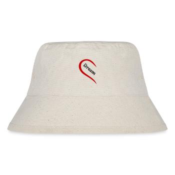 Dream Team Heart Valentine's Day Couples Shirt Matching Look - Stanley/Stella Recycled Bucket Hat - natural - Front