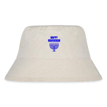 HAPPY HANUKKAH - Stanley/Stella recycelter Bucket Hat - Naturweiß - Vorne