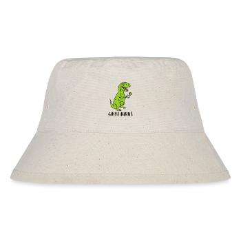 Ginosaurus - funny Trex Dino with gin - Stanley/Stella Recycled Bucket Hat - natural - Front