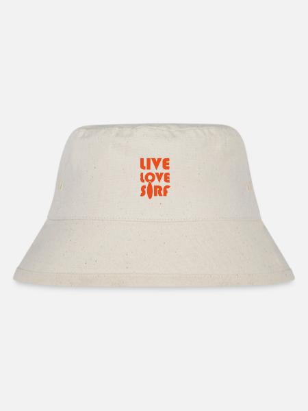 Surf - Stanley/Stella recycelter Bucket Hat - Naturweiß