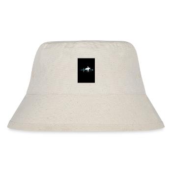 Surfer silhouette with sound wave layout - Stanley/Stella Recycled Bucket Hat - natural - Front