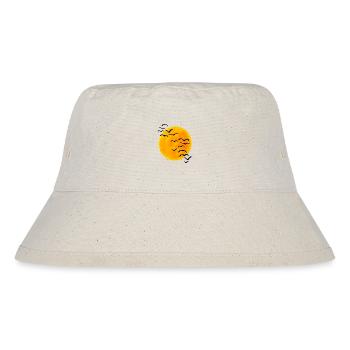 Sunset flock of birds - Stanley/Stella Recycled Bucket Hat - natural - Front