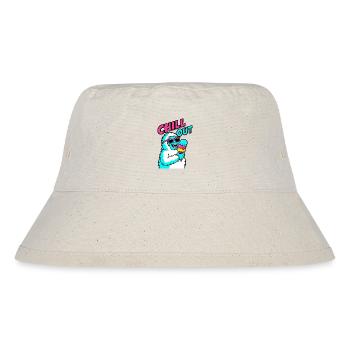 Chill Out Yeti - Stanley/Stella recycelter Bucket Hat - Naturweiß - Vorne