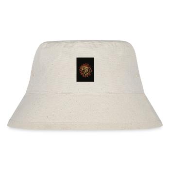 Tigerflamme Feuerkranz - Stanley/Stella recycelter Bucket Hat - Naturweiß - Vorne
