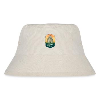 Oxford Radcliffe Kamera Vintage-Abzeichen - Stanley/Stella recycelter Bucket Hat - Naturweiß - Vorne