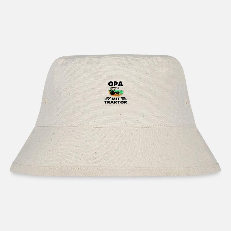 Traktor - Stanley/Stella recycelter Bucket Hat - Naturweiß