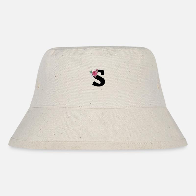 Lettre s floral - Bob recyclé Stanley/Stella - blanc naturel