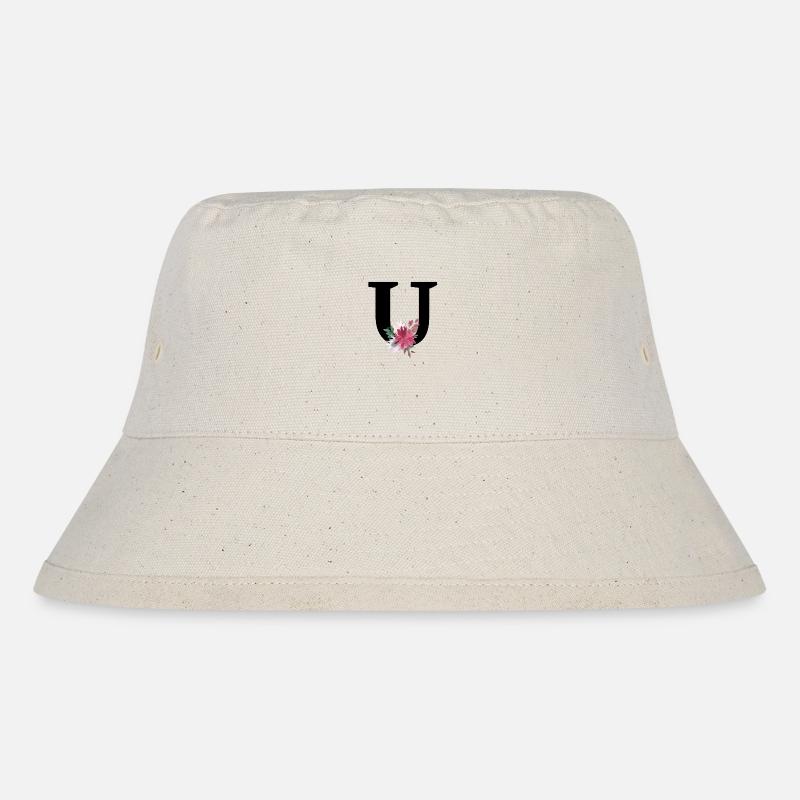 Lettre u floral - Bob recyclé Stanley/Stella - blanc naturel