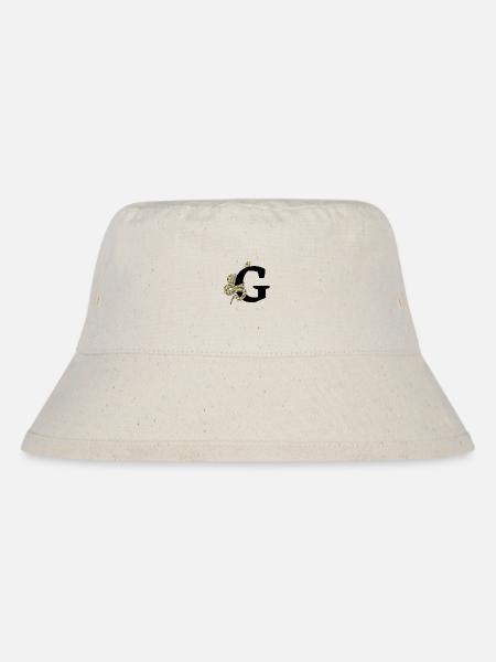 Buchstabe g Schlange - Stanley/Stella recycelter Bucket Hat - Naturweiß