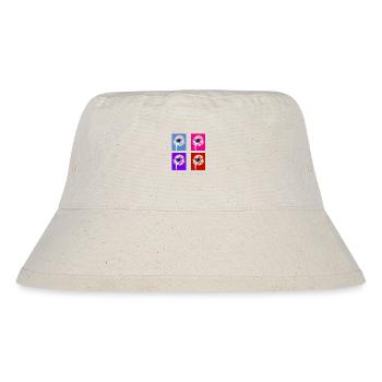 Unhappy retro eyes - Stanley/Stella Recycled Bucket Hat - natural - Front