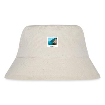 Italienische Amalfiküste - Stanley/Stella recycelter Bucket Hat - Naturweiß - Vorne