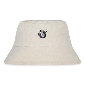 Nashorn - Stanley/Stella recycelter Bucket Hat - Naturweiß - Vorne