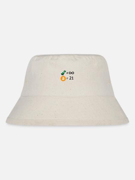 21 Millionen - Stanley/Stella recycelter Bucket Hat - Naturweiß