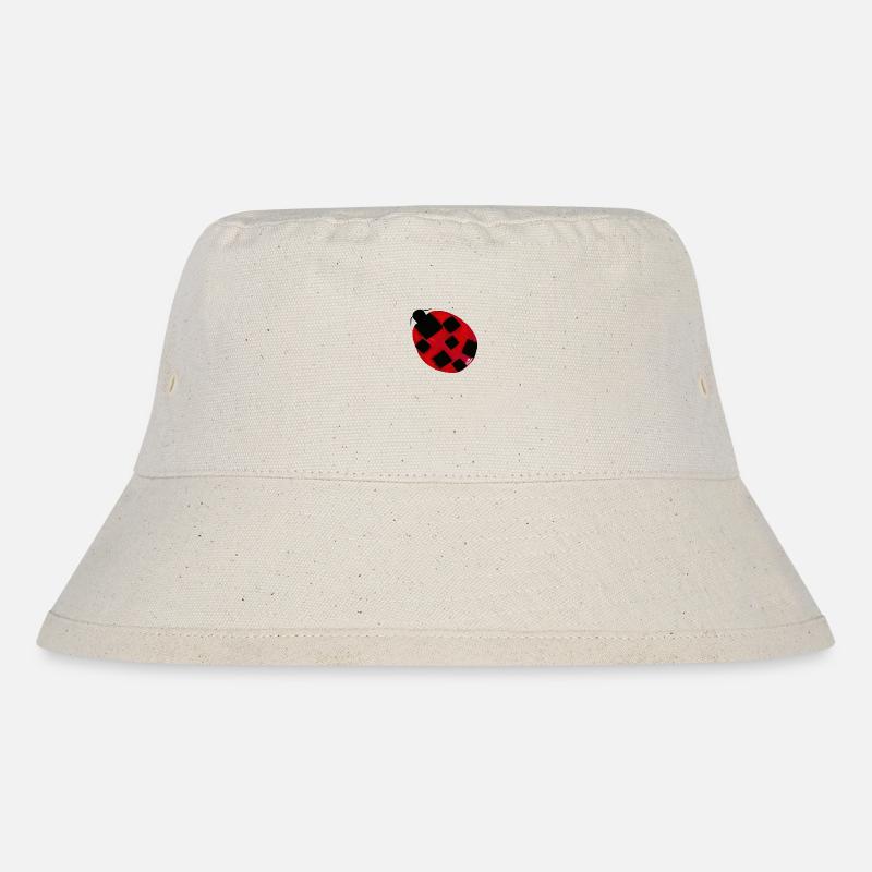 Ladybug: Coccinella Sptempunctata excepcionalis - Stanley/Stella Recycled Bucket Hat - natural