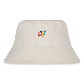 Vintage Retro Familie - Familiengeschenkidee - Stanley/Stella recycelter Bucket Hat - Naturweiß - Vorne
