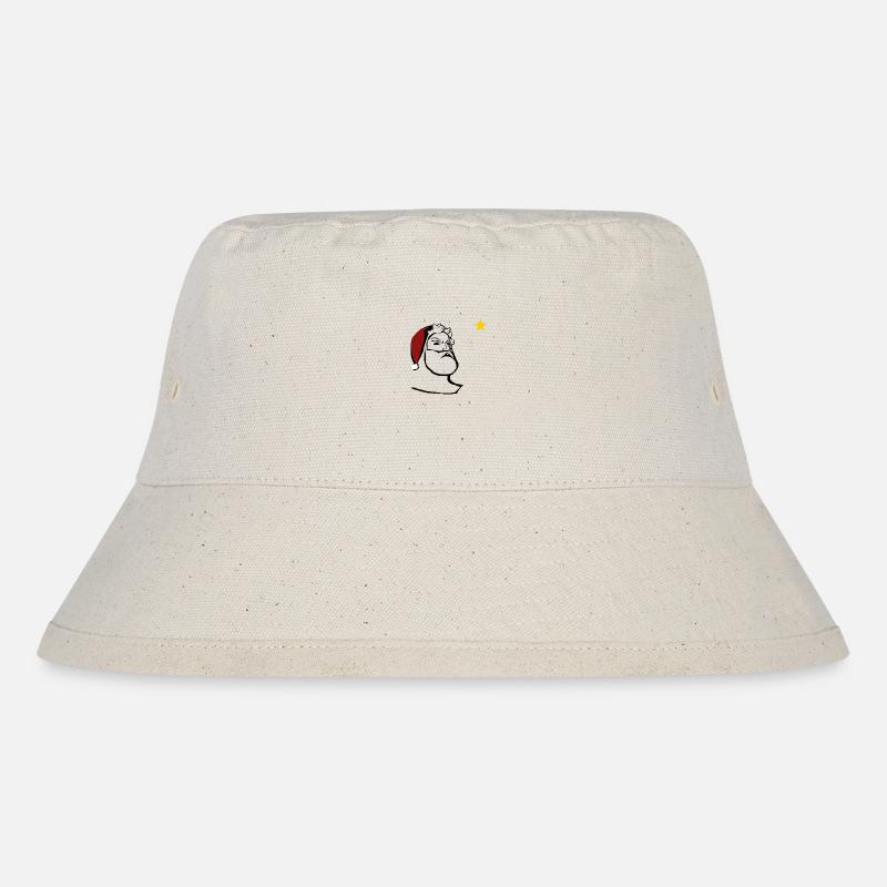 Weihnachtsmann - Stanley/Stella recycelter Bucket Hat - Naturweiß