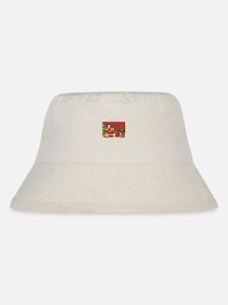 Santa Claus Getting Caught On Christmas Eve - Stanley/Stella Recycled Bucket Hat - natural