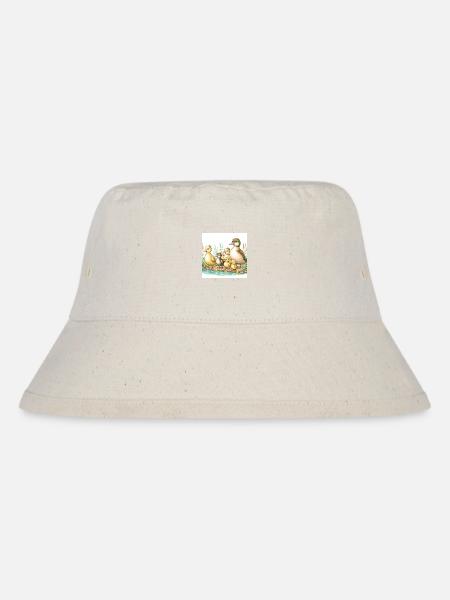 Entenfamilie am Teich - Stanley/Stella recycelter Bucket Hat - Naturweiß