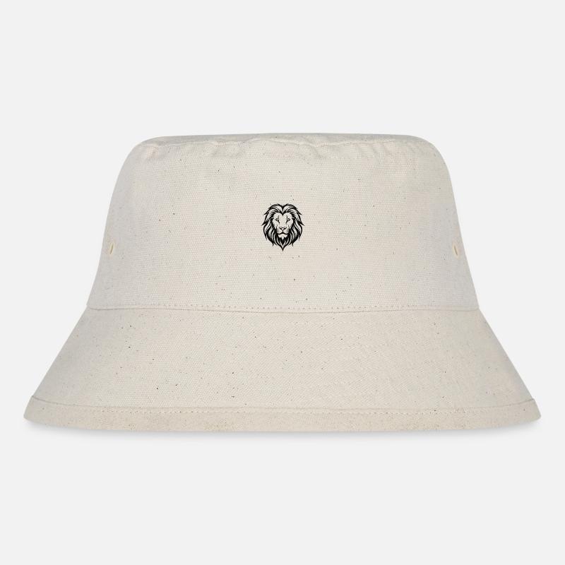 Lion Emblem - Stanley/Stella Recycled Bucket Hat - natural