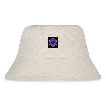 Flowerpower - Stanley/Stella recycelter Bucket Hat - Naturweiß - Vorne
