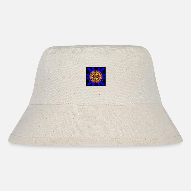 Flowerpower - Stanley/Stella Recycled Bucket Hat - natural