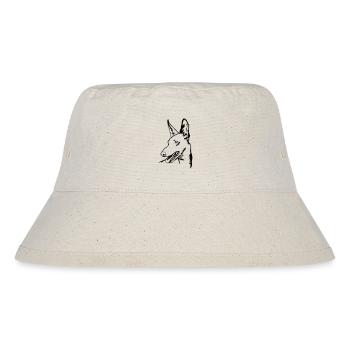 Podenco Kopf - Stanley/Stella recycelter Bucket Hat - Naturweiß - Vorne