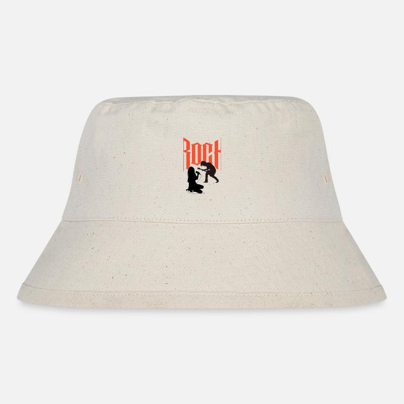 Sänger und Gitarrist - Stanley/Stella recycelter Bucket Hat - Naturweiß