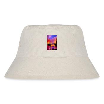 Brücken in London - Stanley/Stella recycelter Bucket Hat - Naturweiß - Vorne