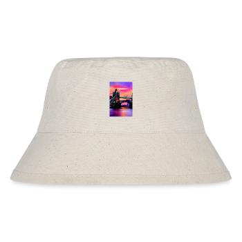 Brücken in London - Stanley/Stella recycelter Bucket Hat - Naturweiß - Vorne