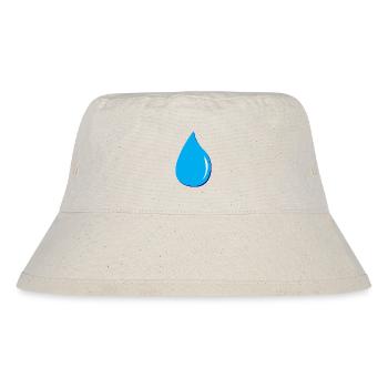 waterdrop Wassertropfen - Stanley/Stella recycelter Bucket Hat - Naturweiß - Vorne