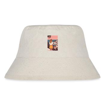 Urlaub am Meer | AI - Stanley/Stella recycelter Bucket Hat - Naturweiß - Vorne