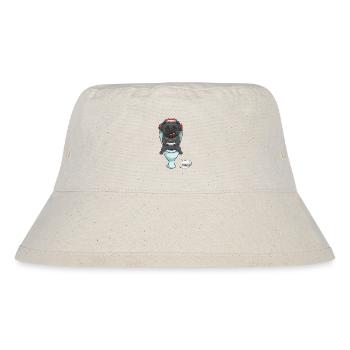 Hardcore Gamer Mops auf der Toilette zockt - Stanley/Stella recycelter Bucket Hat - Naturweiß - Vorne