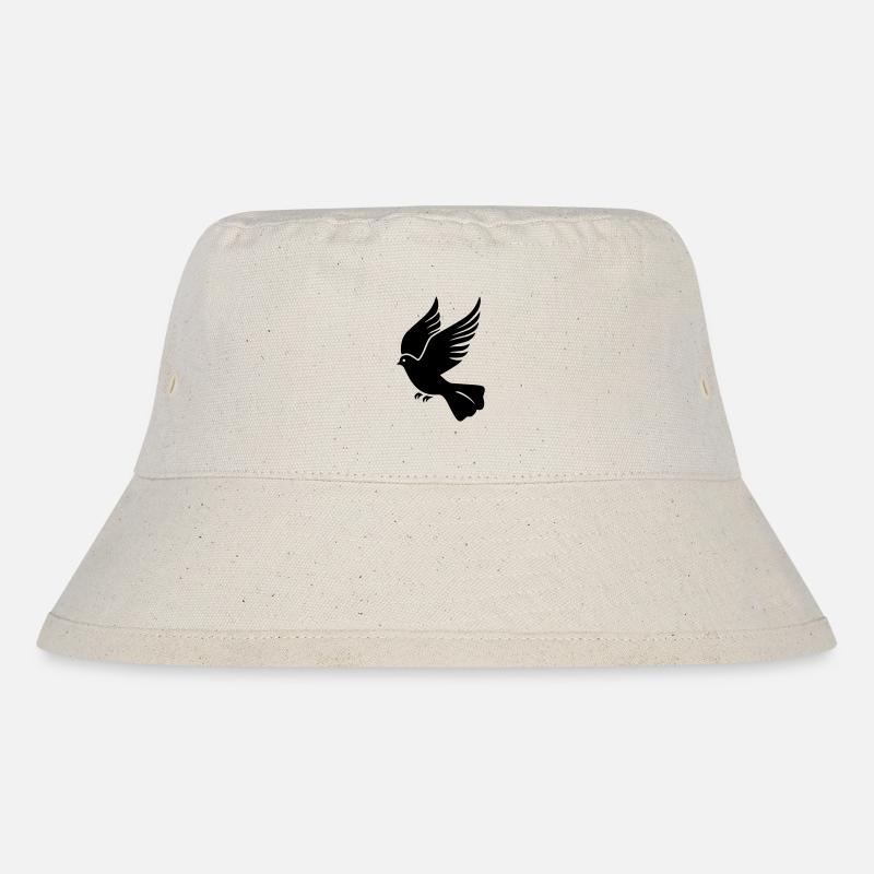 Taube - Stanley/Stella recycelter Bucket Hat - Naturweiß
