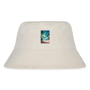 Traumhafter sonniger Tag am Strand von Hawaii - Stanley/Stella recycelter Bucket Hat - Naturweiß - Vorne