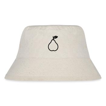 Birne - Stanley/Stella recycelter Bucket Hat - Naturweiß - Vorne